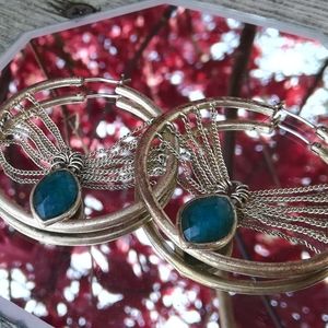 Gently loved hoop earrings